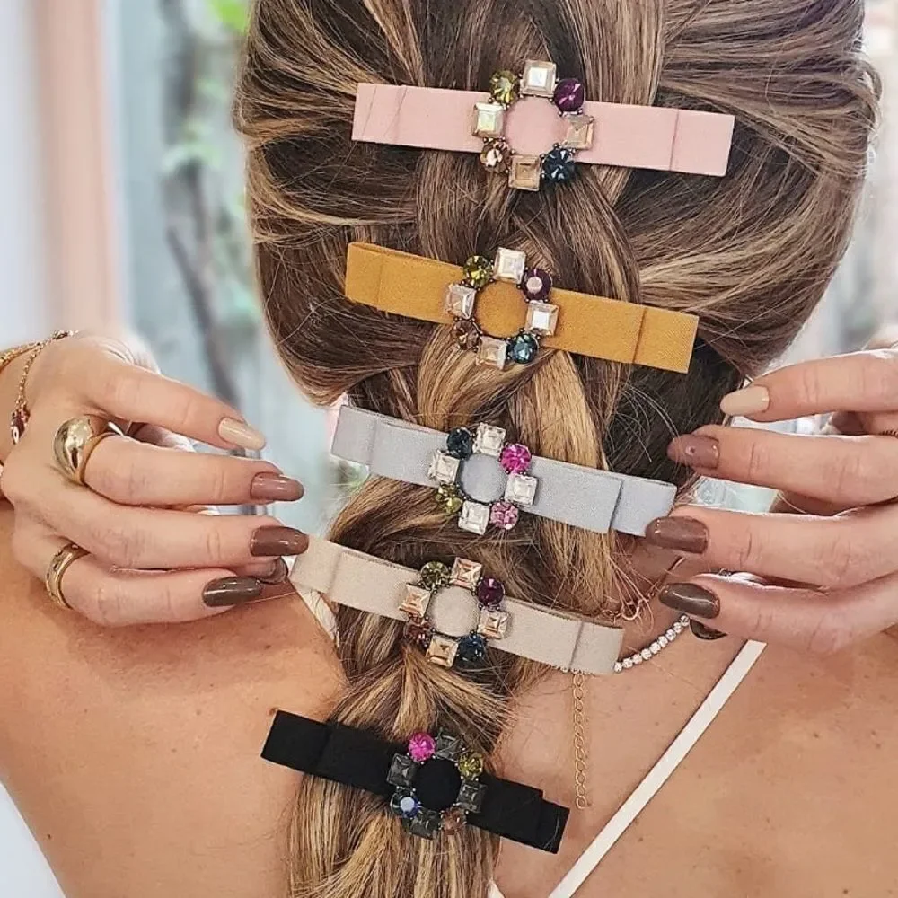 Hair Pin Channel Bow with stones ! CHIC Unique